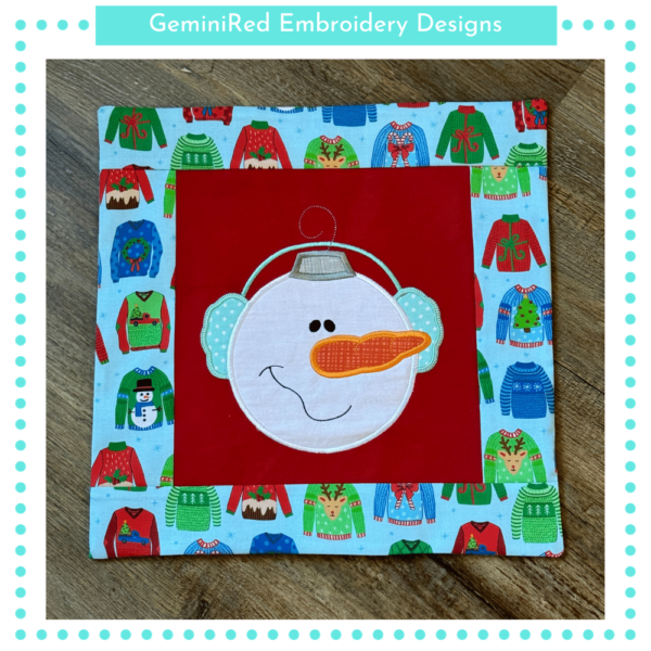 Snowman Ornament {Four Sizes} - Image 2