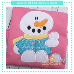 Snowman Playing with Snow {Four Sizes}