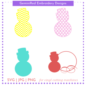 CUT FILE - Snowman Set