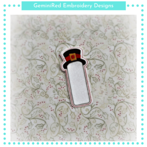 Snowman Top Hat Bookmark {4x4}