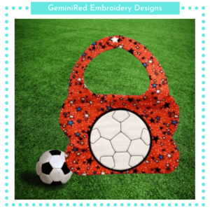 Soccer Appliqué Bib {Two Sizes}
