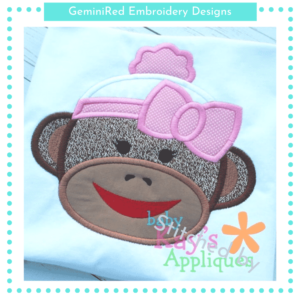 Sock Monkey Girl {Four Sizes}