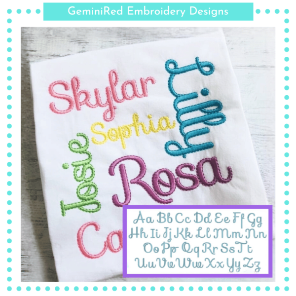 Sofia Fill & Floss Font {Five Sizes} - Image 2