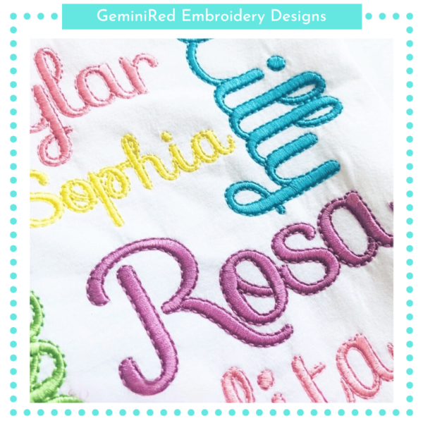 Sofia Fill & Floss Font {Five Sizes} - Image 3