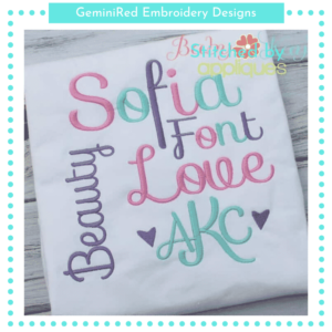 Sofia Font {Five Sizes}