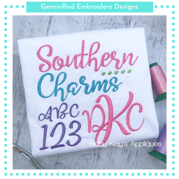 Southern Charms Font {Five Sizes}