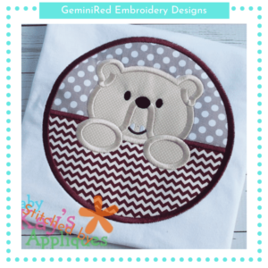 Split Circle Bulldog Mascot {Four Sizes}