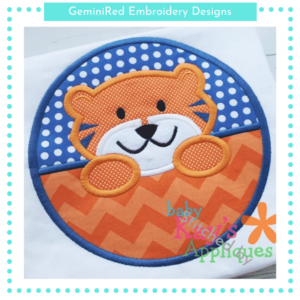 Split Circle Tiger Mascot {Four Sizes}