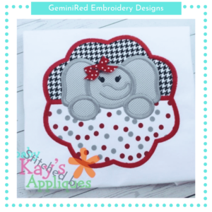Split Scallop Elephant Mascot {Four Sizes}