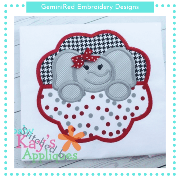 Split Scallop Elephant Mascot {Four Sizes}