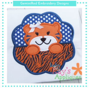 Split Scallop Tiger Mascot {Four Sizes}