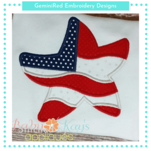 Star Shaped Flag {Four Sizes}