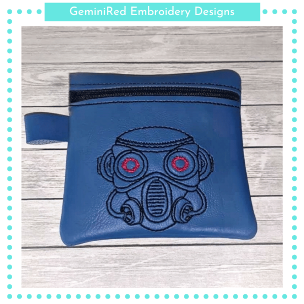 Steampunk Mask Zipper Bag {Three Sizes} - Image 2