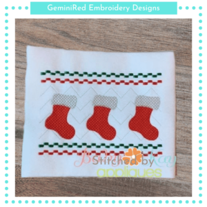 Stocking Faux Smock {Three Sizes}