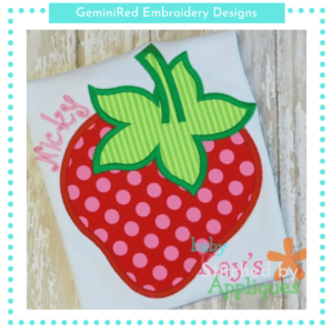Strawberry Appliqué {Four Sizes}