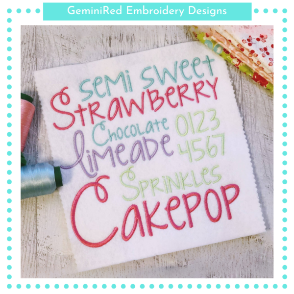 Strawberry Limeade Font {Five Sizes}