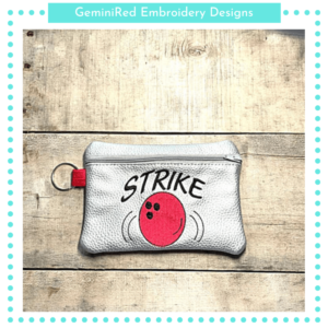 Strike Zipper Bag {Three Sizes}