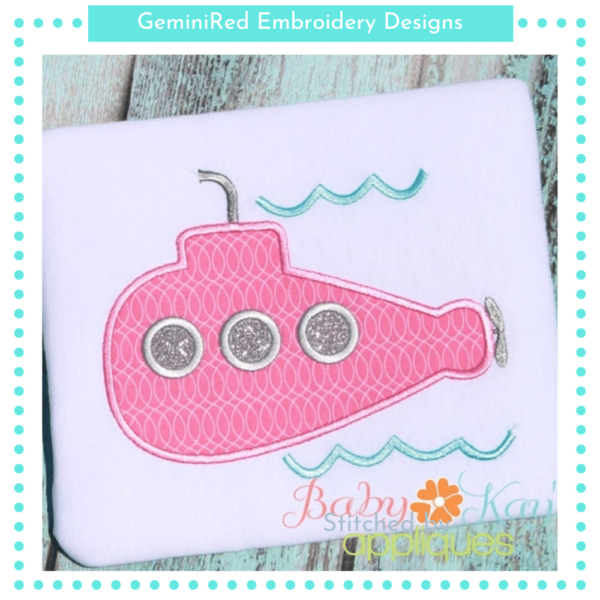 Submarine Appliqué {Four Sizes} - Image 2