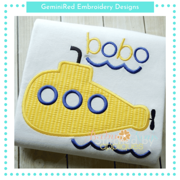 Submarine Appliqué {Four Sizes}