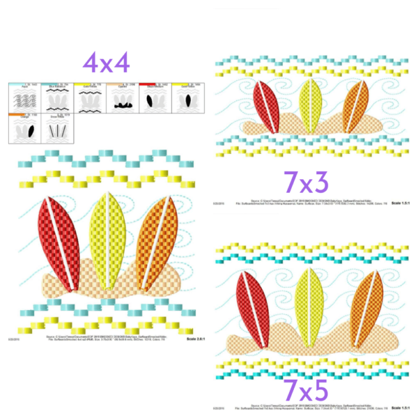 Surfboard Trio Faux Smock {Three Sizes} - Image 2