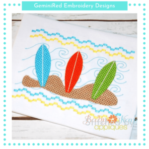 Surfboard Trio Faux Smock {Three Sizes}