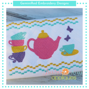 Tea Pot Faux Smock {Three Sizes}