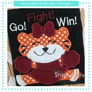 Tiger Cheerleader {Four Sizes}