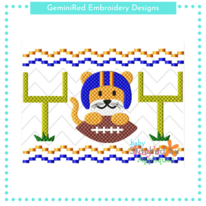 Tiger Football Faux Smock {Three Sizes}