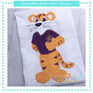 Tiger Mascot Football Player {Five Sizes}