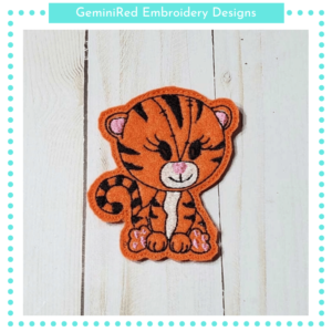 Tiger Play Animal Feltie {4x4}
