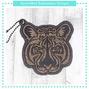 Tiger Sketch Bookmark {4x4}