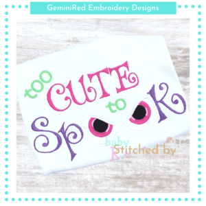 Too Cute to Spook {Four Sizes}
