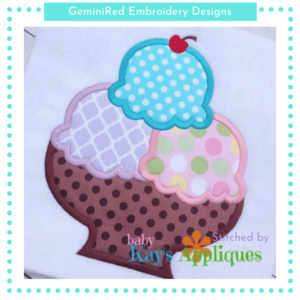 Triple Ice Cream Sundae {Four Sizes}
