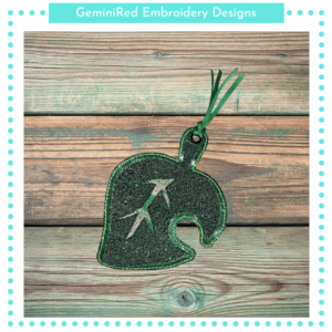 Tropical Leaf Bookmark {4x4}