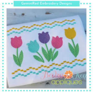 Tulips Faux Smock {Three Sizes}