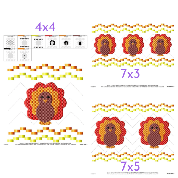 Turkey Faux Smock {Three Sizes} - Image 2