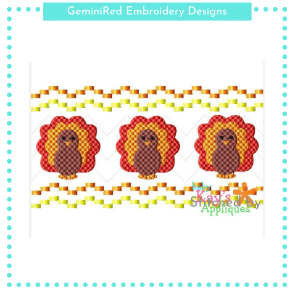 Turkey Faux Smock {Three Sizes}