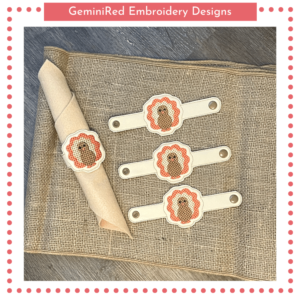 Turkey Napkin Ring {5x7}