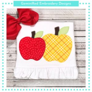 Two Simple Apples {Four Sizes}