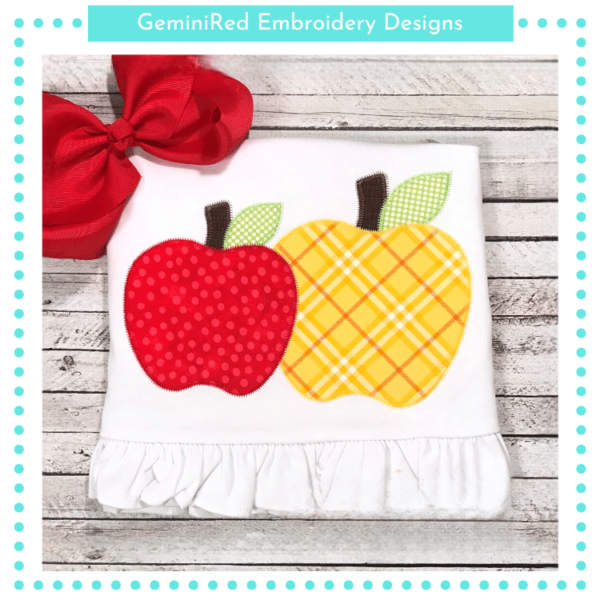 Two Simple Apples {Four Sizes}
