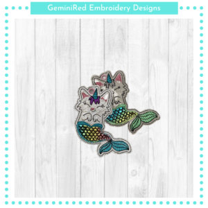 Unicat Mermaid Bookmark {4x4}