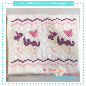 Unicorn Faux Smock {Three Sizes}