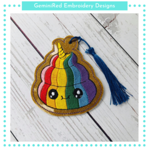 Unicorn Poop Bookmark {4x4}