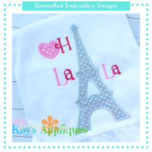 Valentine Eiffel Tower {Four Sizes}