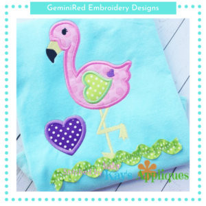 Valentine Flamingo {Four Sizes}