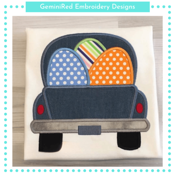 Vintage Truck with Eggs {Four Sizes}
