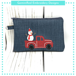 Vintage Truck Zipper Bag {Two Sizes}