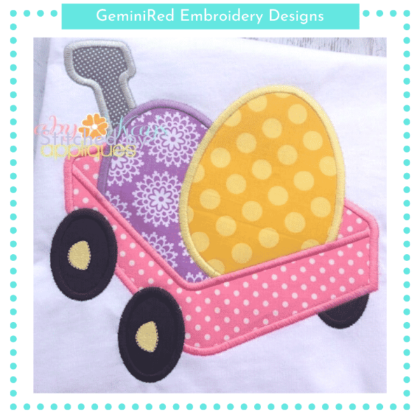 Wagon Full of Easter Eggs {Four Sizes}