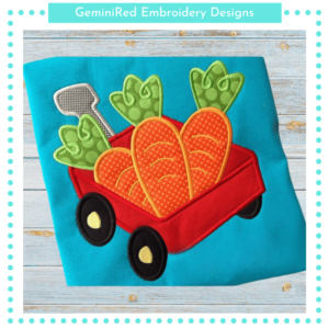 Wagon full of Carrots {Four Sizes}