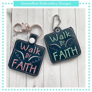 Walk by Faith Key Fob {Two Sizes}